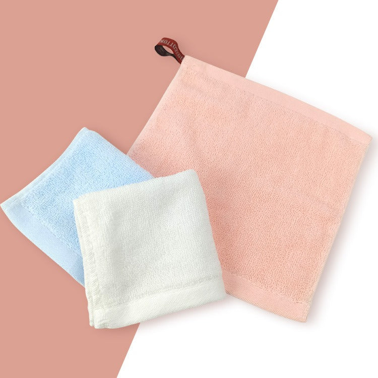 Small Square Towel, All Cotton 20 * 20, Kindergarten Pure Cotton Small Towel, Plain Hook, Hand Wipe Square Towel