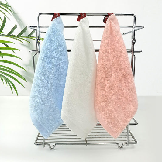 Small Square Towel, All Cotton 20 * 20, Kindergarten Pure Cotton Small Towel, Plain Hook, Hand Wipe Square Towel