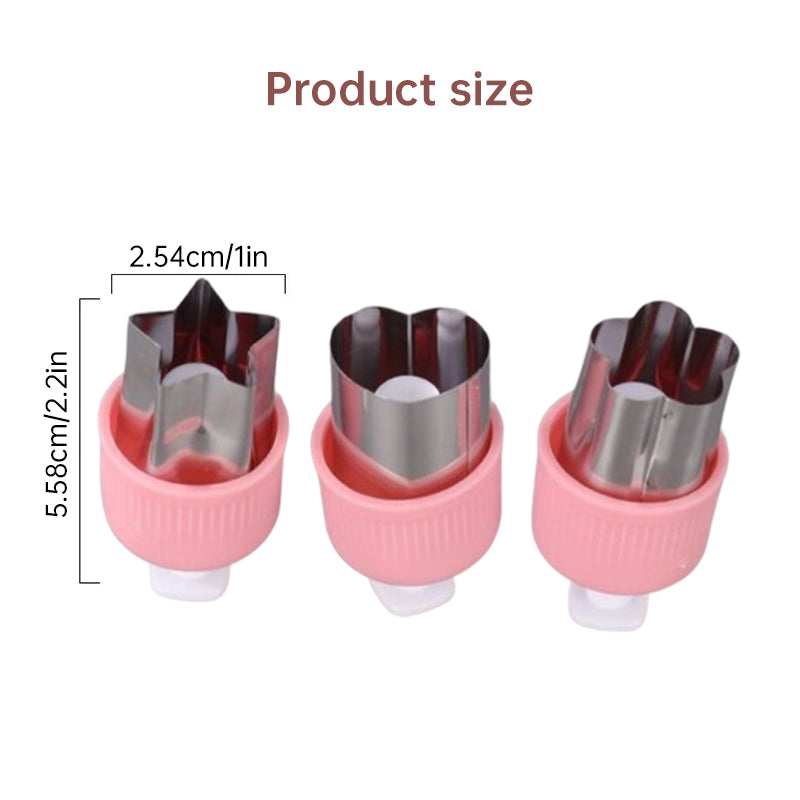 Kids' Veggie & Fruit Cutter Set: For Bento Lunch Decor & Cookie Stamping