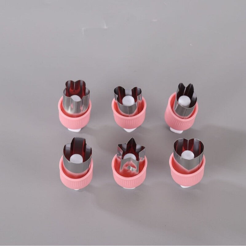 Kids' Veggie & Fruit Cutter Set: For Bento Lunch Decor & Cookie Stamping